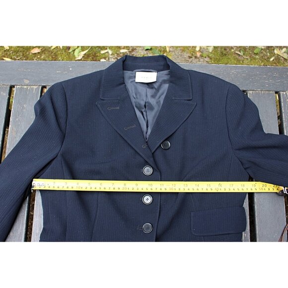 Akris Punto - Equestrian Show Coat-Style 4 Button Blazer, sz 8 - Picture 7 of 12